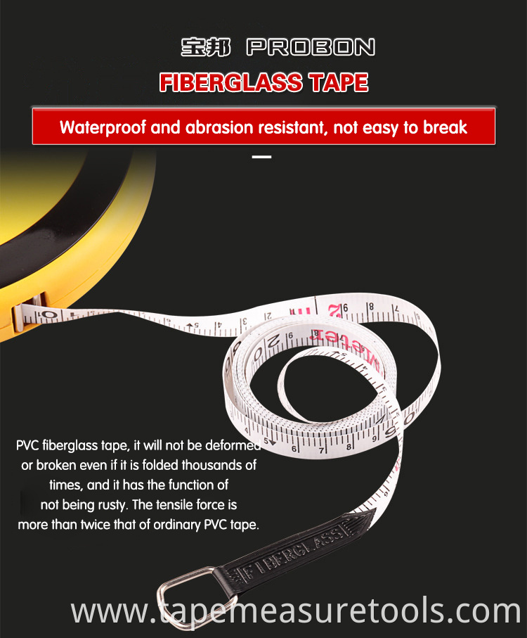 Source manufacturer high-precision leather tape measure fiber tape measure 50 meters box ruler 20 meters tape measure 30 meters